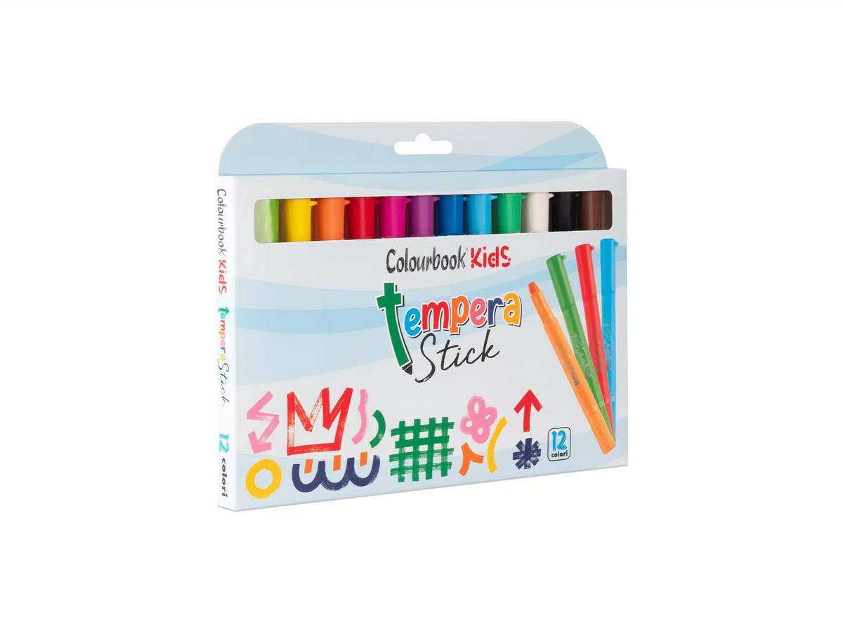 Tempera Stick 12 colori - Colourbook
