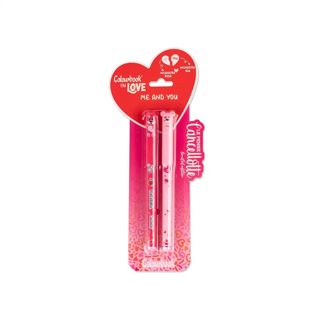 Set 2 penne gel cancellabili Cancellotte in Love - Colourbook