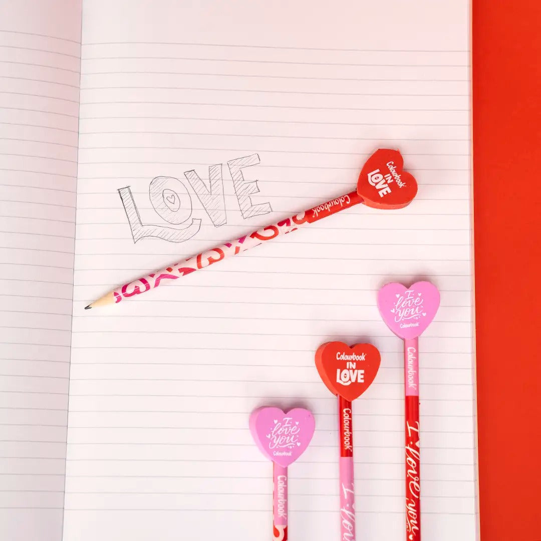 Matita con gomma I Love - Colourbook