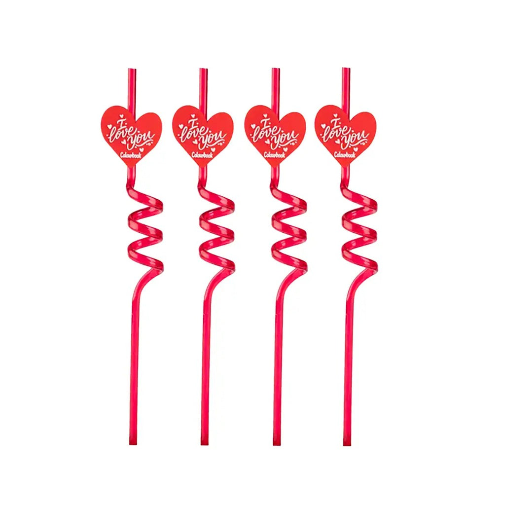 Set 4 cannucce I Love You - Colourbook