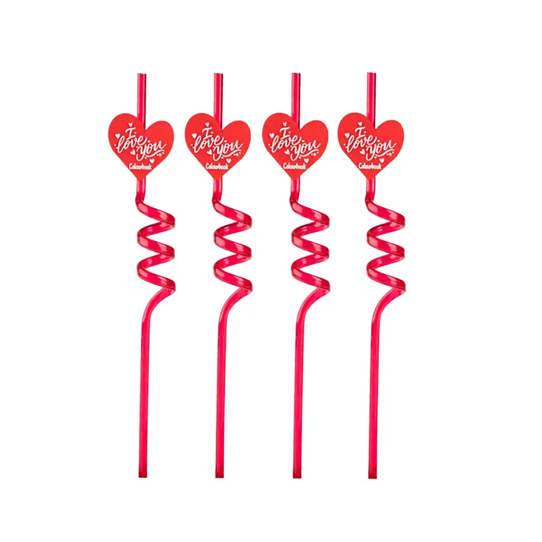 Set 4 cannucce I Love You - Colourbook