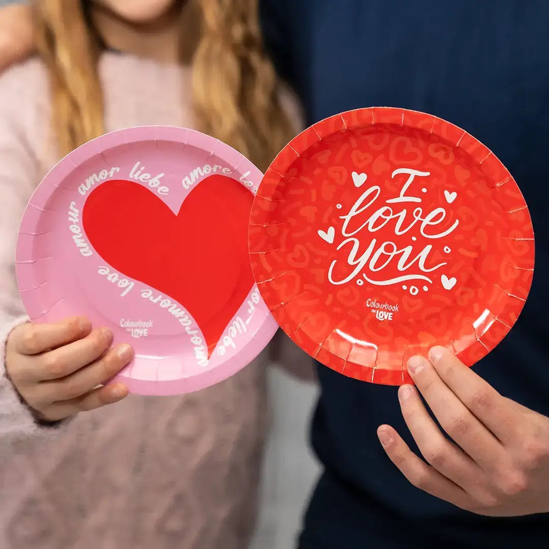 Set 8 piattini In Love - Colourbook