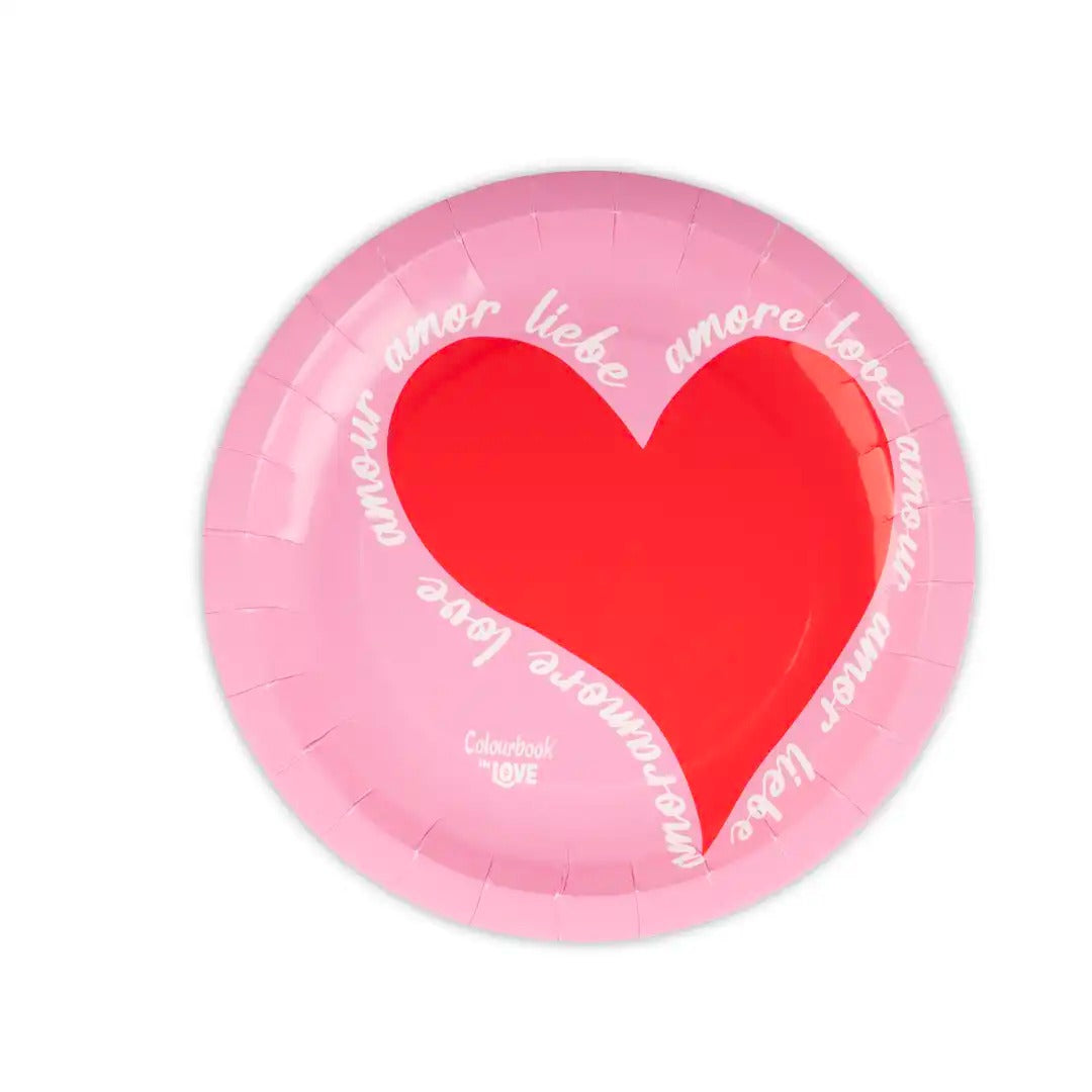 Set 8 piattini In Love - Colourbook
