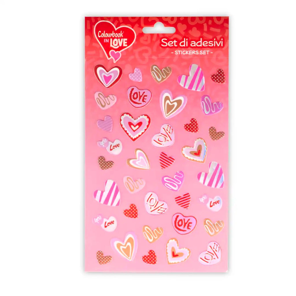 SET STICKERS LOVE COLOURBOOK