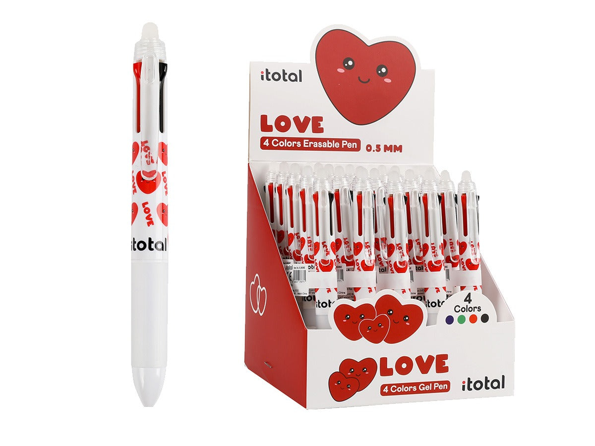 Penna Cancellabile 4 in 1 FOLLOW YOUR HEART - iTotal