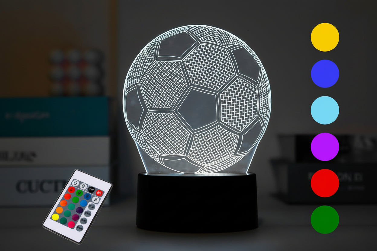 Lampada LED 3D Pallone da calcio - Itotal