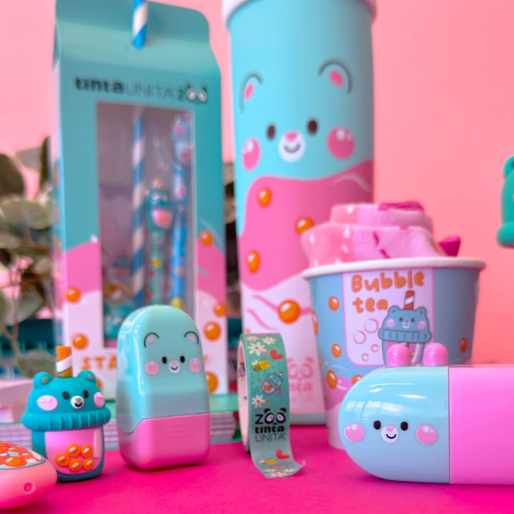 Set 5 Washi Tape - Tinta Unita Bubble Tea