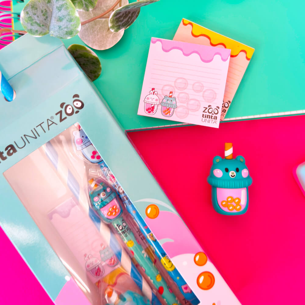 Stationery Set di cancelleria Bubble Tea - Tinta Unita