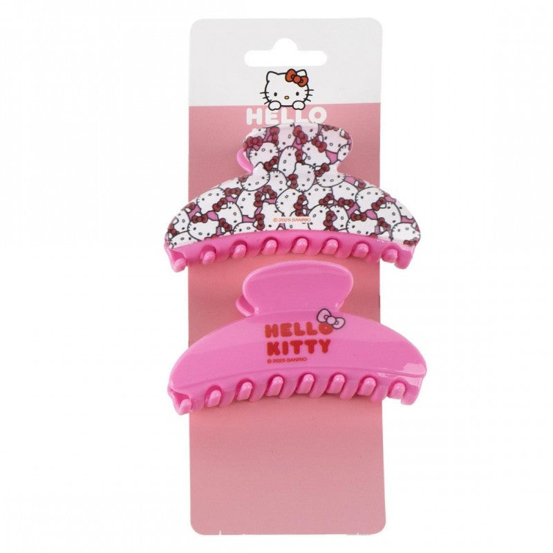 Set 2 Moschettoni per capelli - Hello Kitty