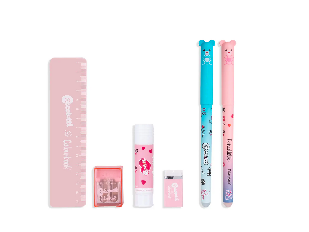 Astuccio 1 zip Coccolotti Love Rosa - Colourbook
