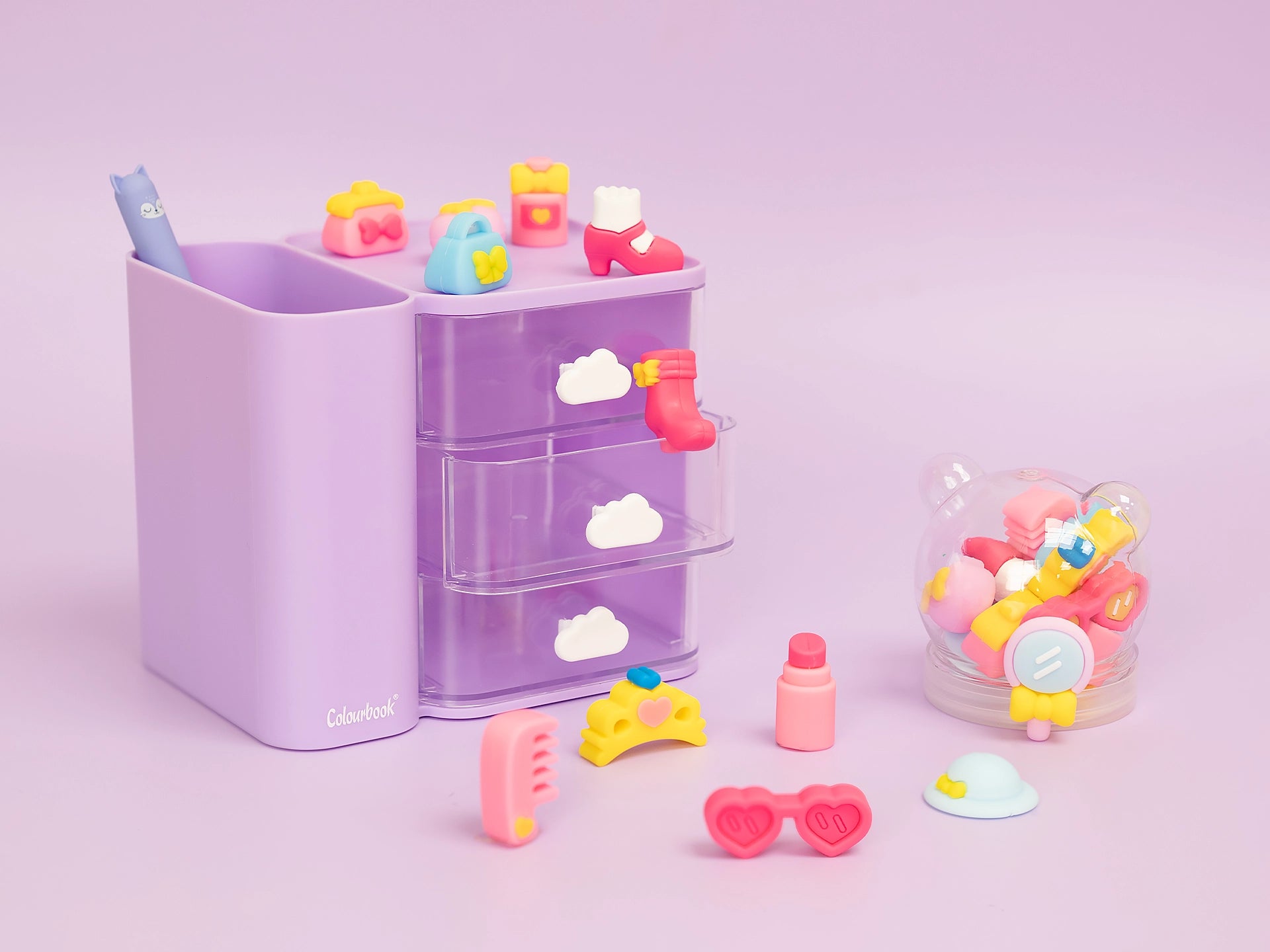 Set 12 gomme colorate – Le Gommine - Colourbook