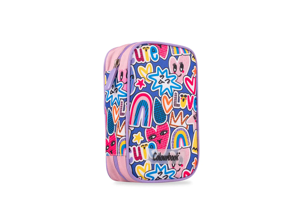 Astuccio 1 zip Abstract Cute - Colourbook