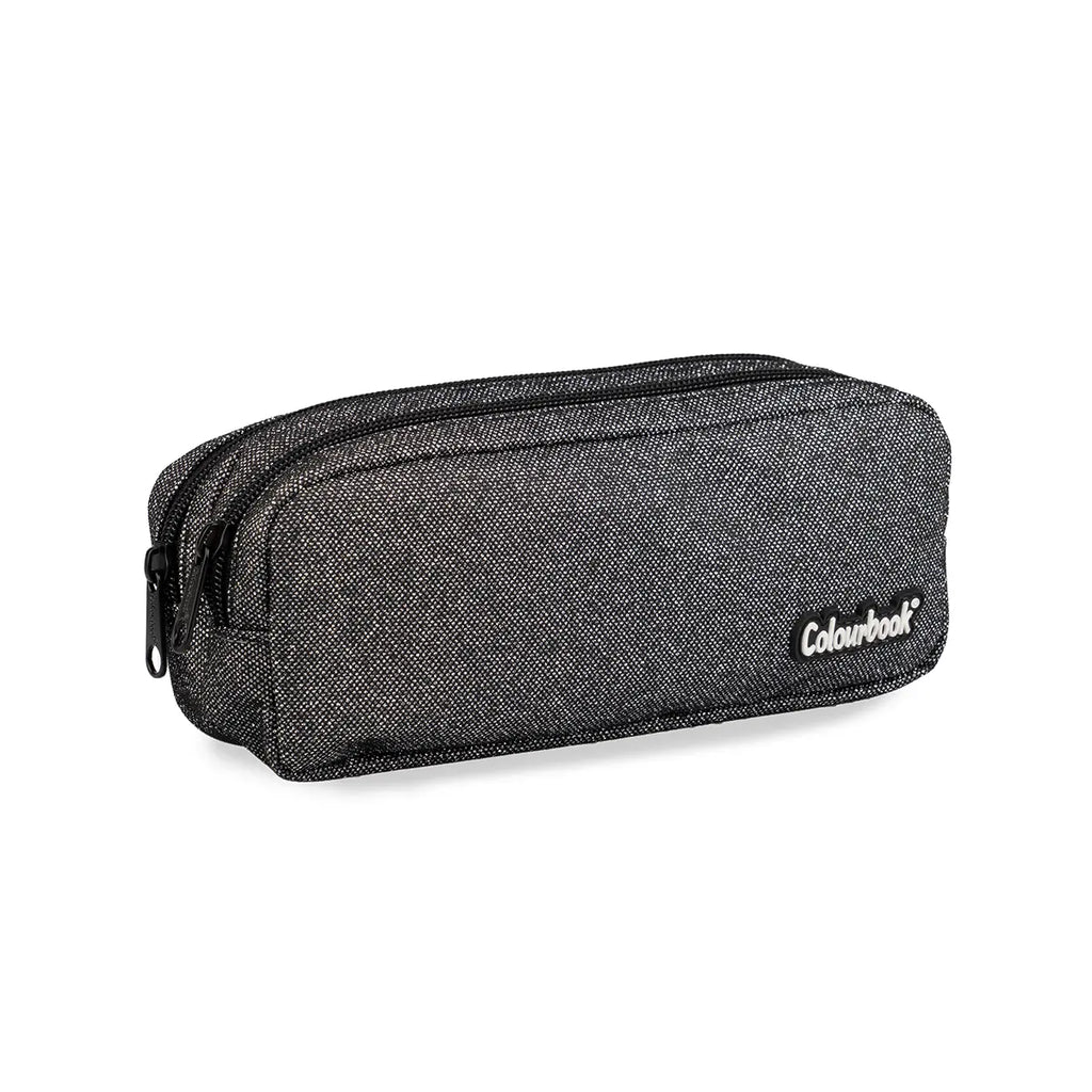 Astuccio 2 zip Glitter - Colourbook