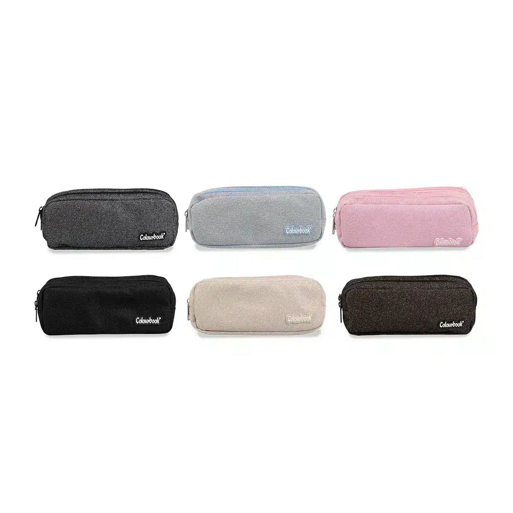 Astuccio 2 zip Glitter - Colourbook