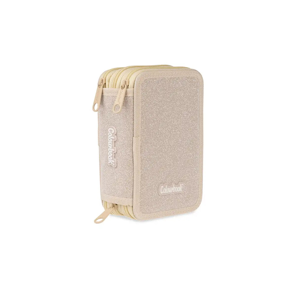 Astuccio 3 zip Glitter Completo - Colourbook