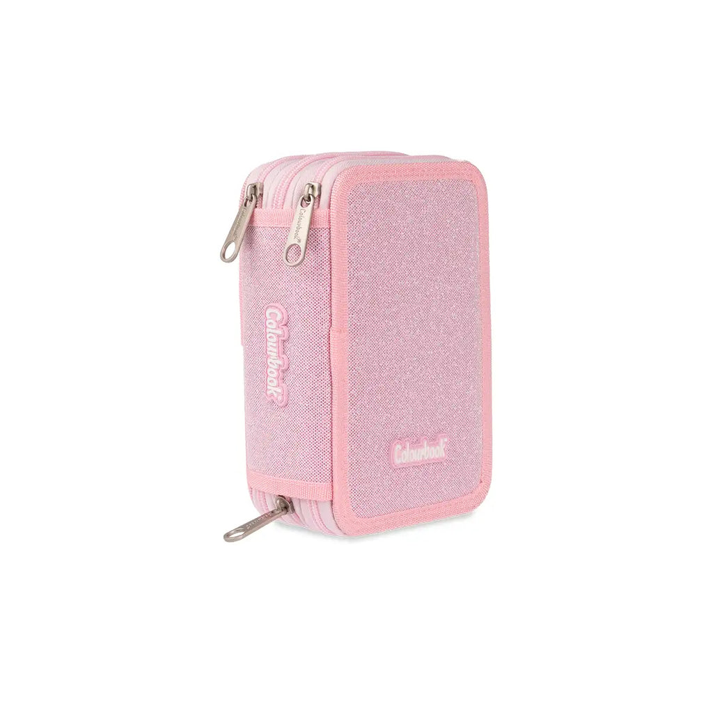 Astuccio 3 zip Glitter Completo - Colourbook