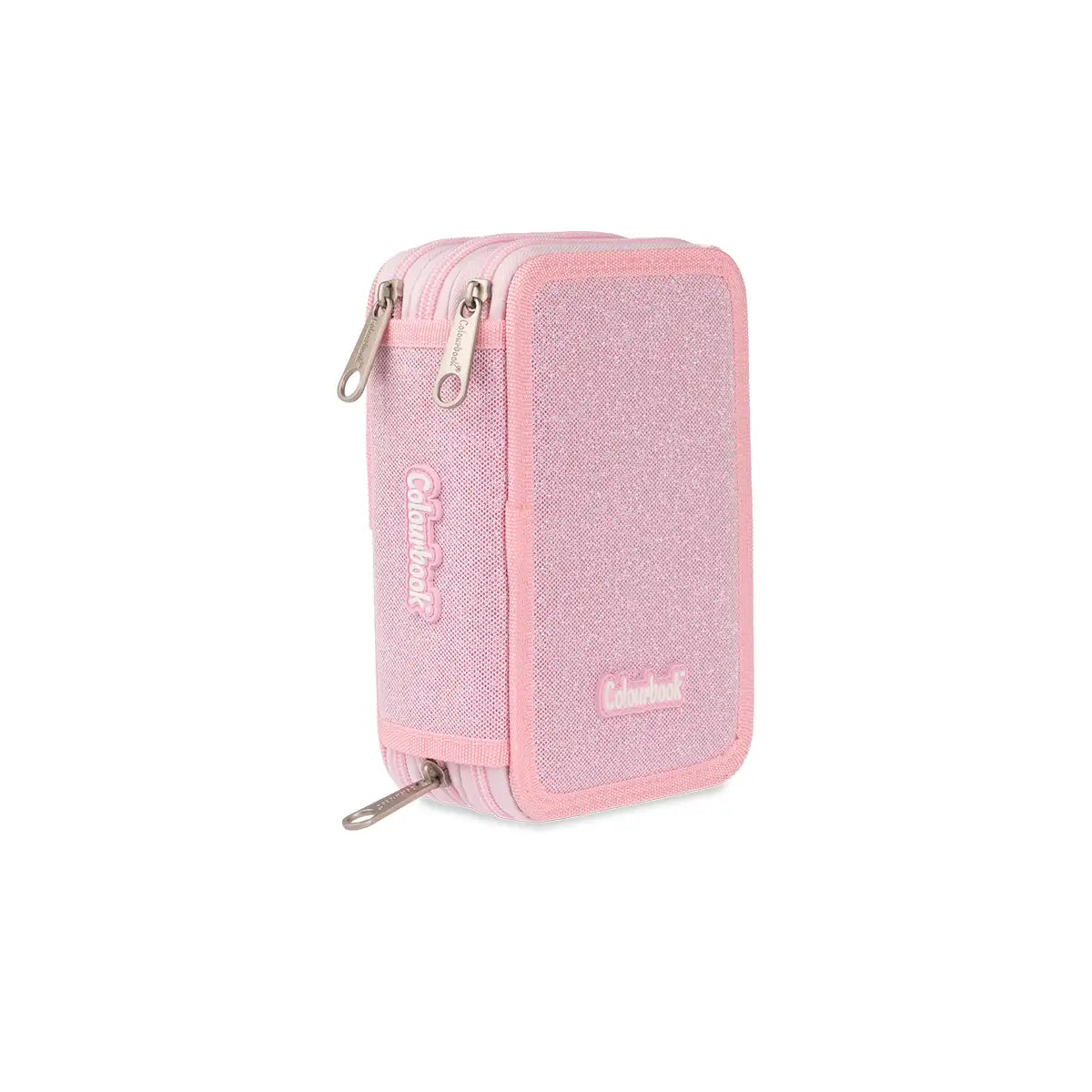 Astuccio 3 zip Glitter Completo - Colourbook