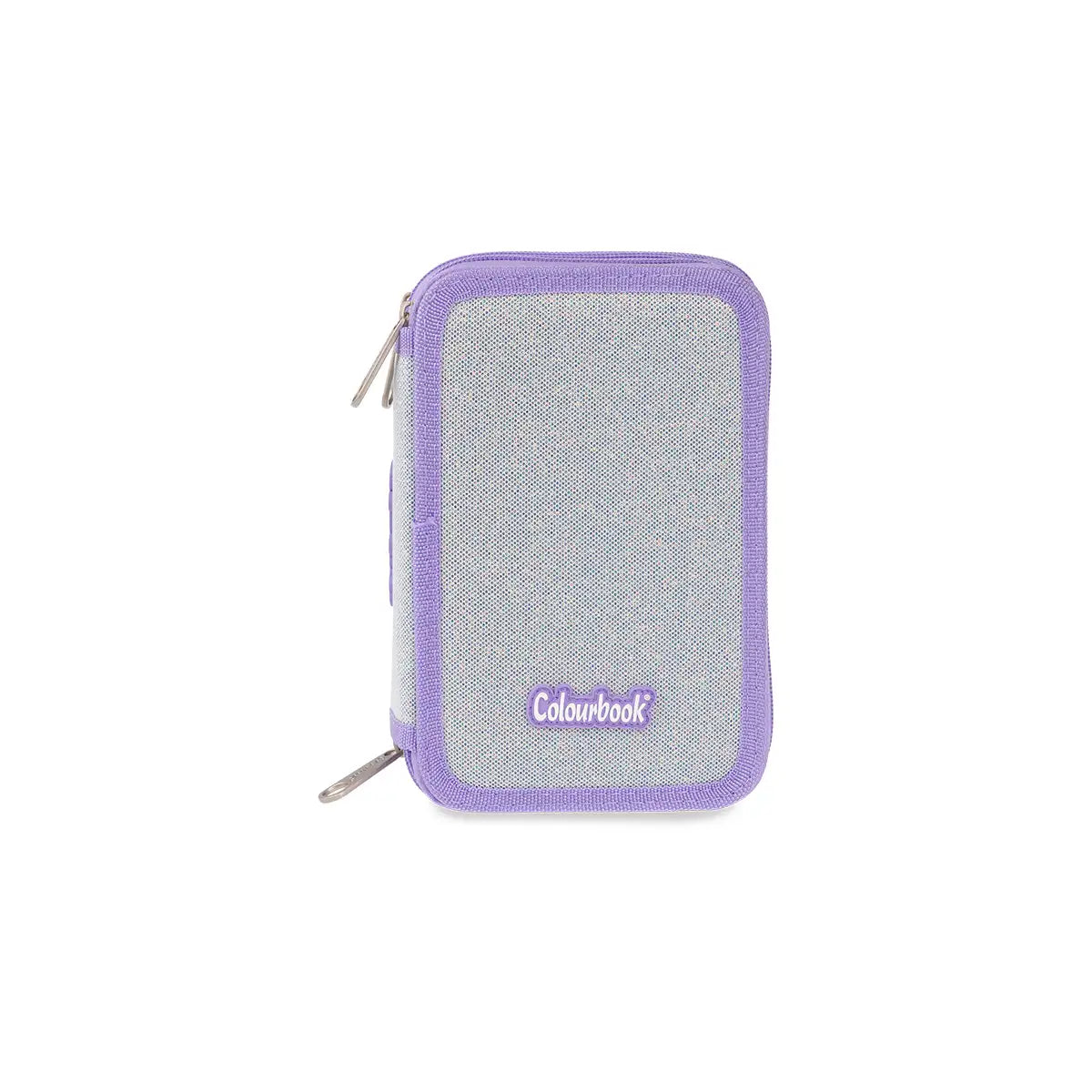 Astuccio 3 zip Glitter Completo - Colourbook
