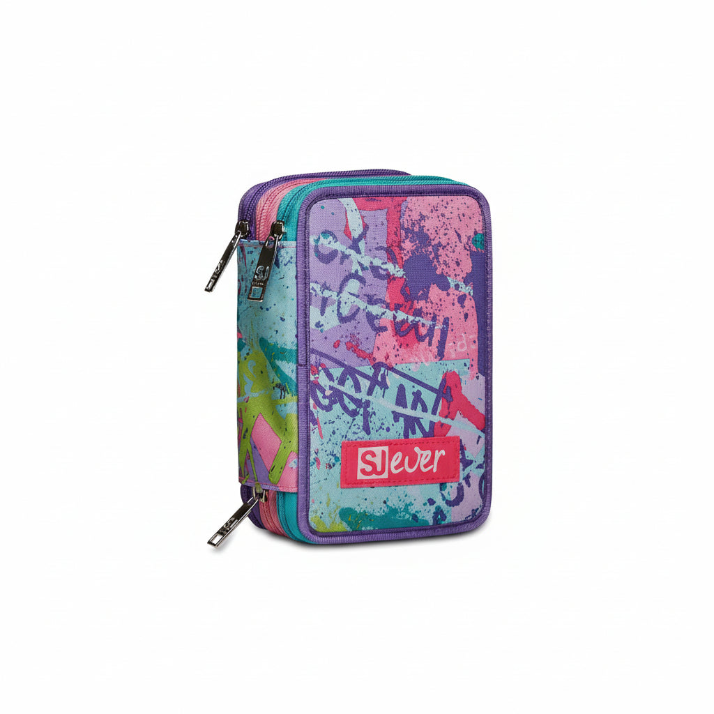 Astuccio scuola 3 zip Ever Switie Girl SJ Seven