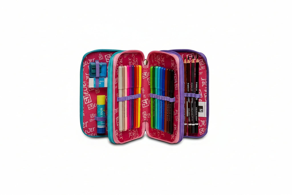Astuccio scuola 3 zip Ever Switie Girl SJ Seven