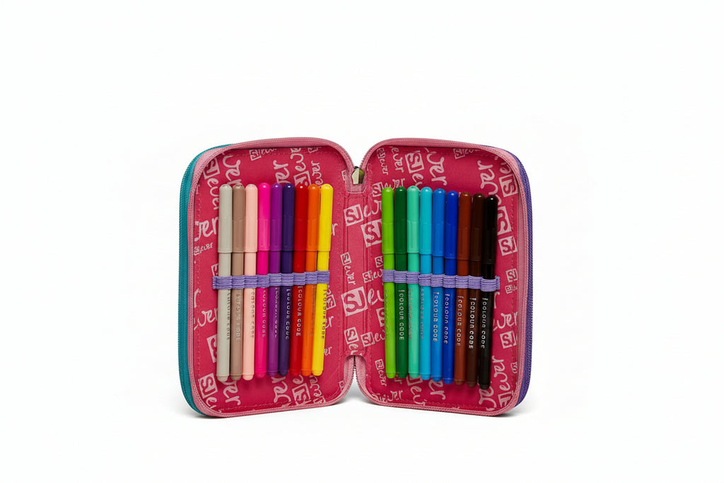 Astuccio scuola 3 zip Ever Switie Girl SJ Seven