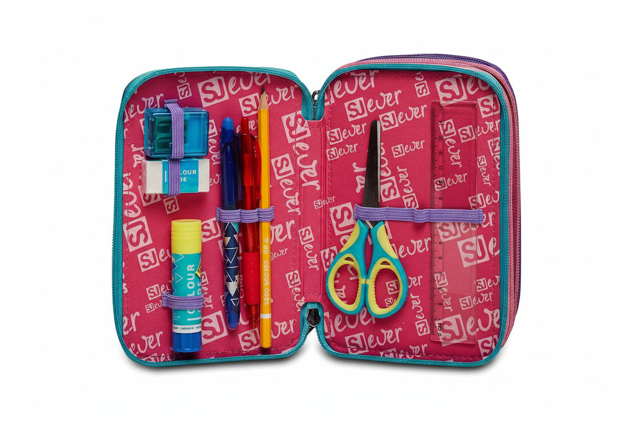 Astuccio scuola 3 zip Ever Switie Girl SJ Seven