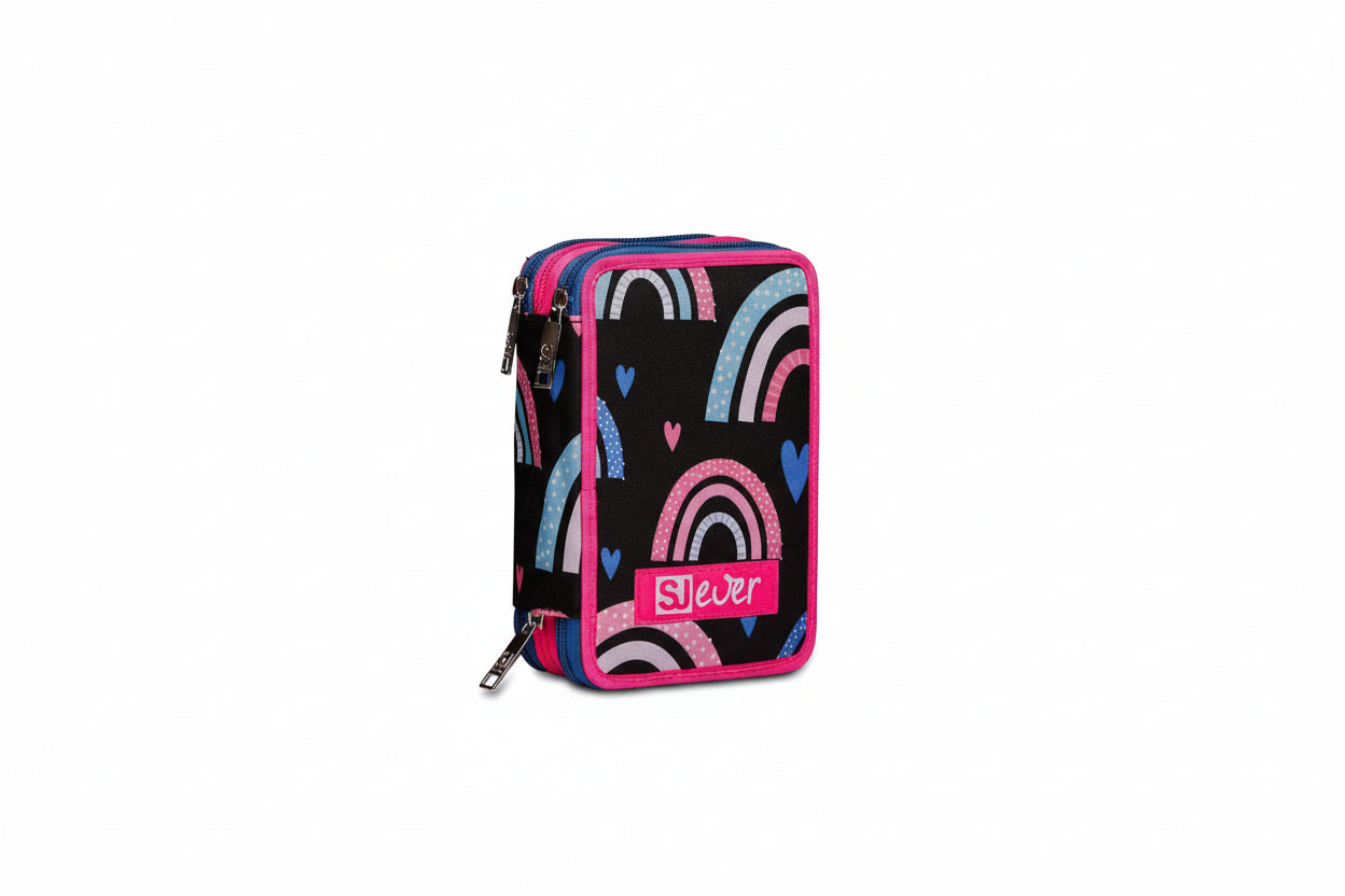 Astuccio scuola 3 zip Ever Wingly Girl SJ Seven