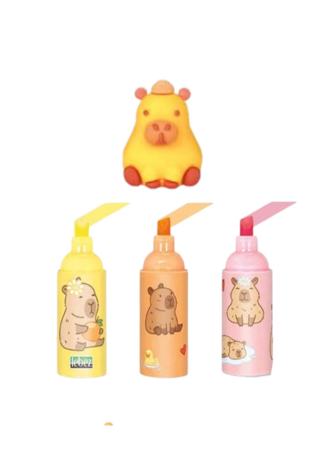 Set mini evidenziatori Capibara - Lebez