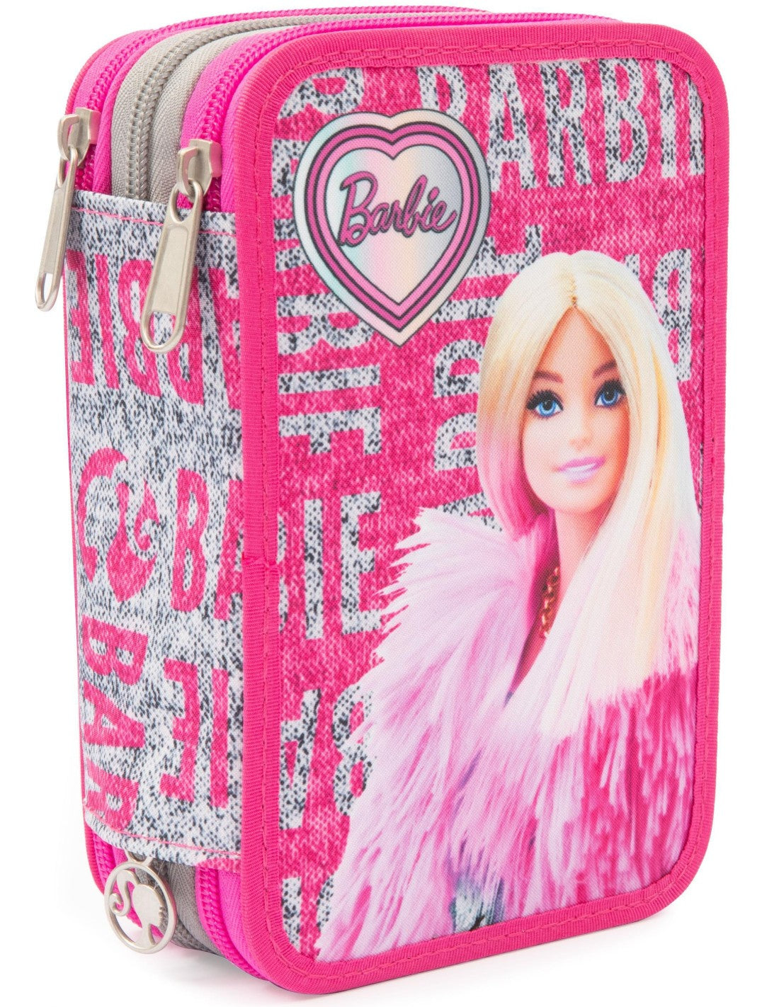 Astuccio 3 zip Barbie - Giochi preziosi