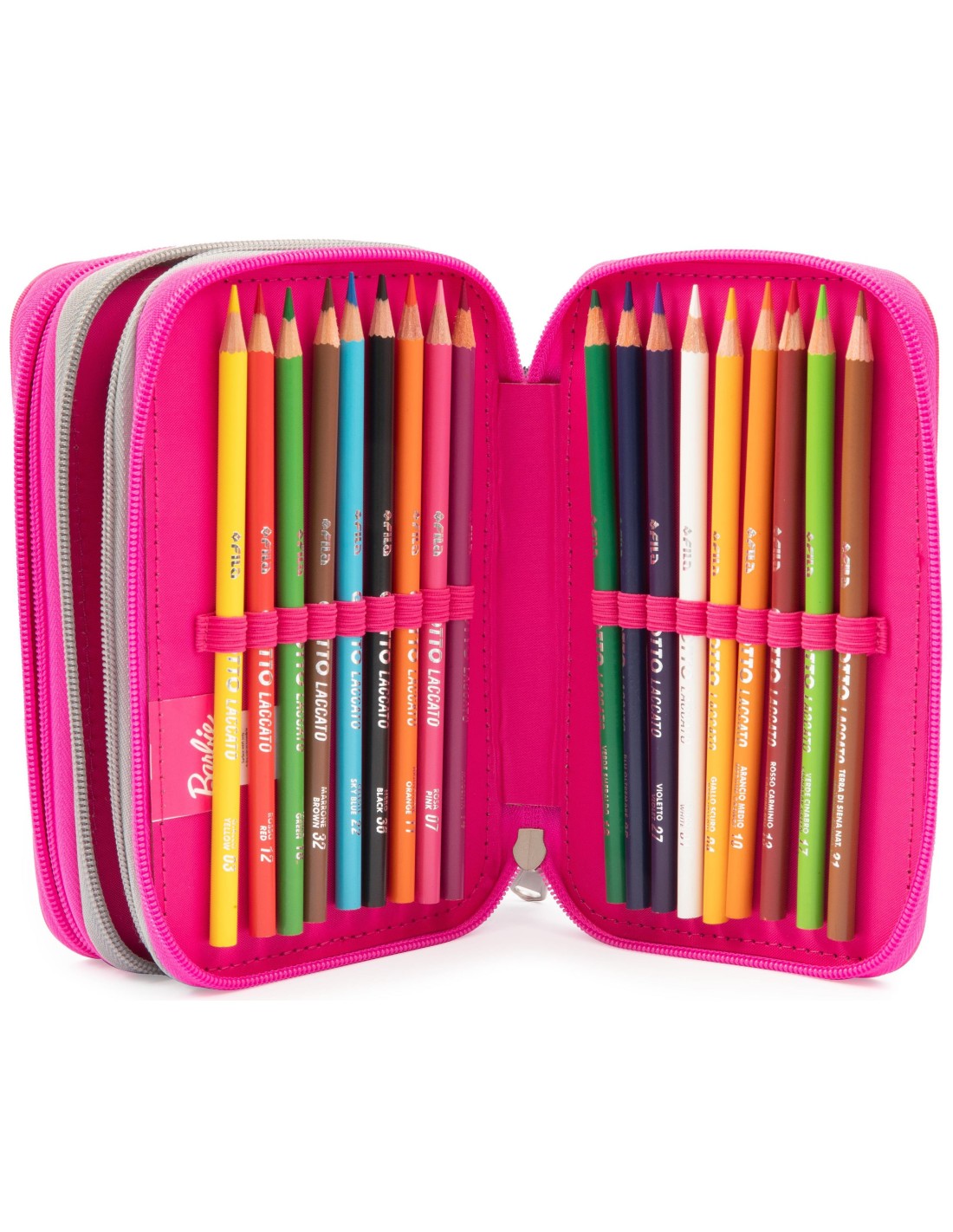 Astuccio 3 zip Barbie - Giochi preziosi