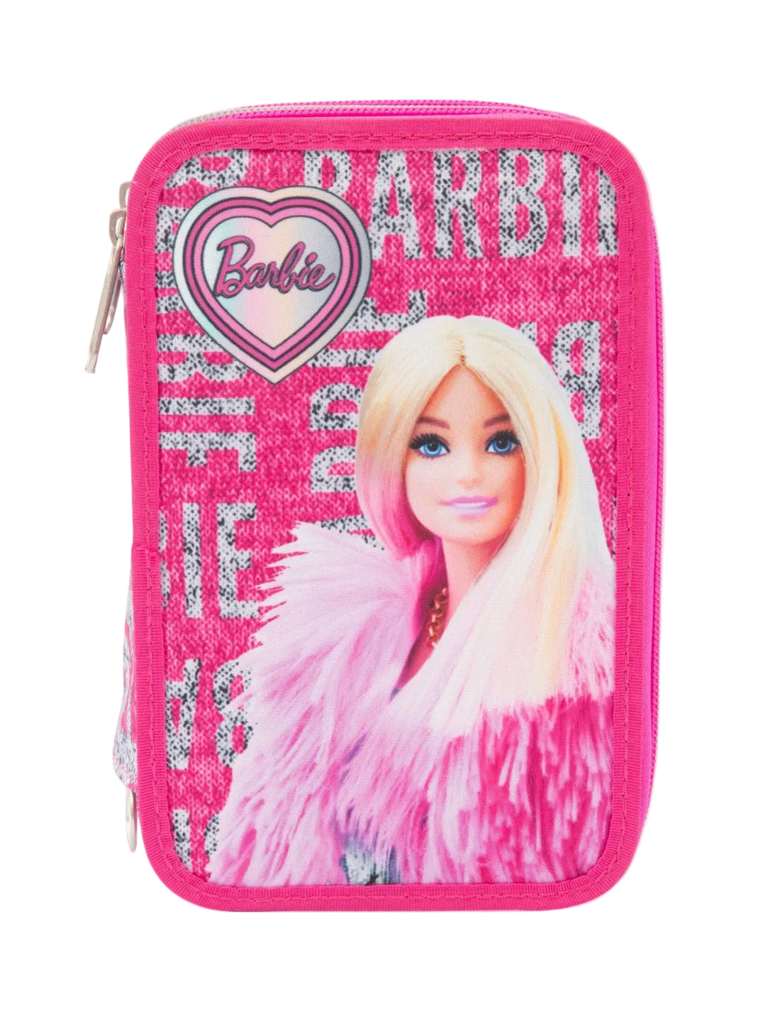 Astuccio 3 zip Barbie - Giochi preziosi