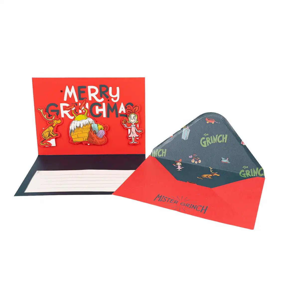 Biglietto d’auguri Pop-Up 3D The Grinch – 17x12cm – Gift