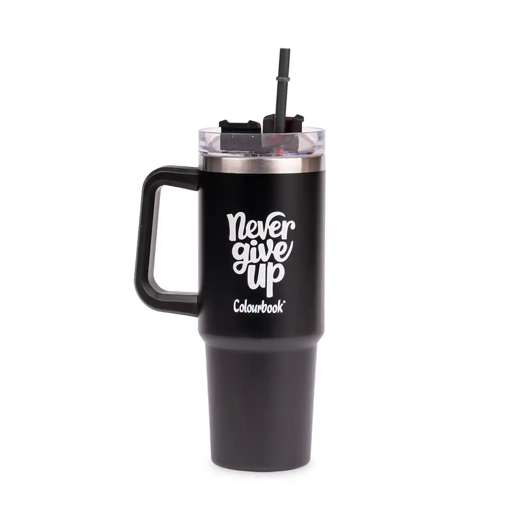 Borraccia termica con cannuccia 900ml Colour Slurp - Colourbook