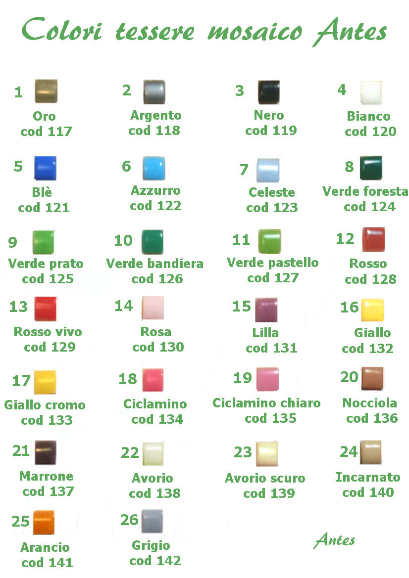 Tessere per mosaico monocolore - Antes