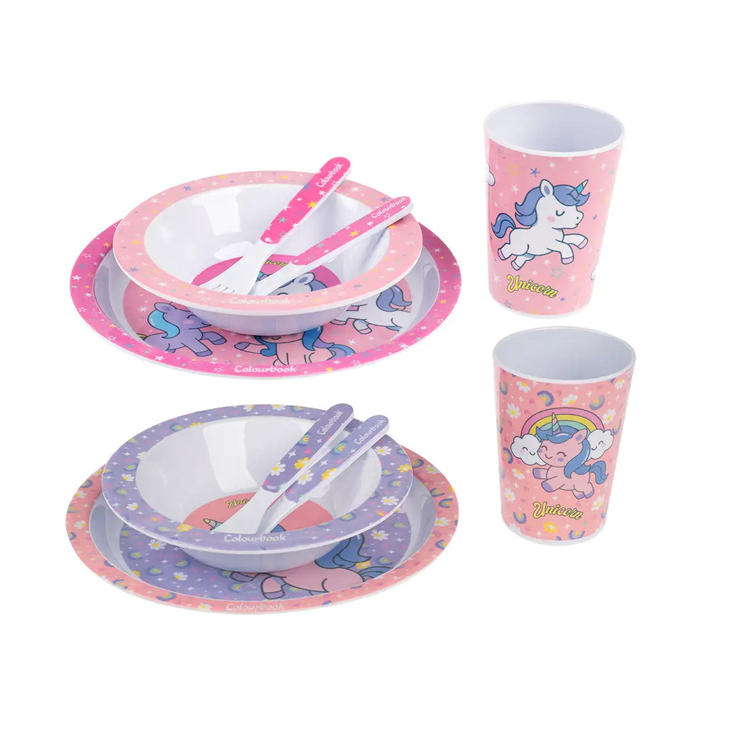 Set pappa Unicorn completo BPA free - Colourbook