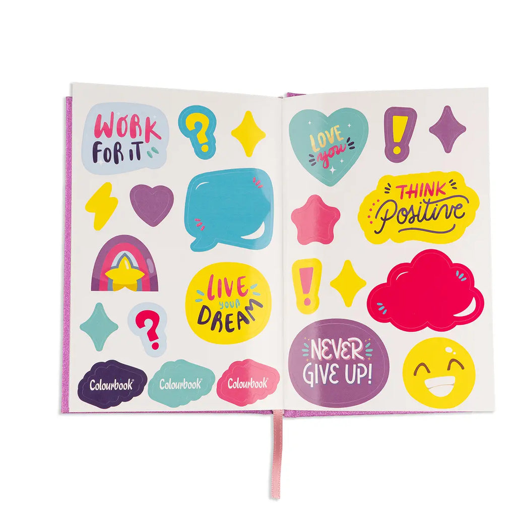 Diario scolastico Glitter 2026-27 non datato - Colourbook