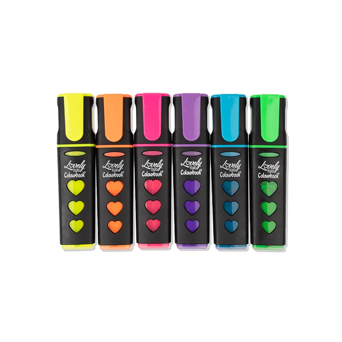 Set 6 evidenziatori liquidi Lovely Fluo – Colourbook