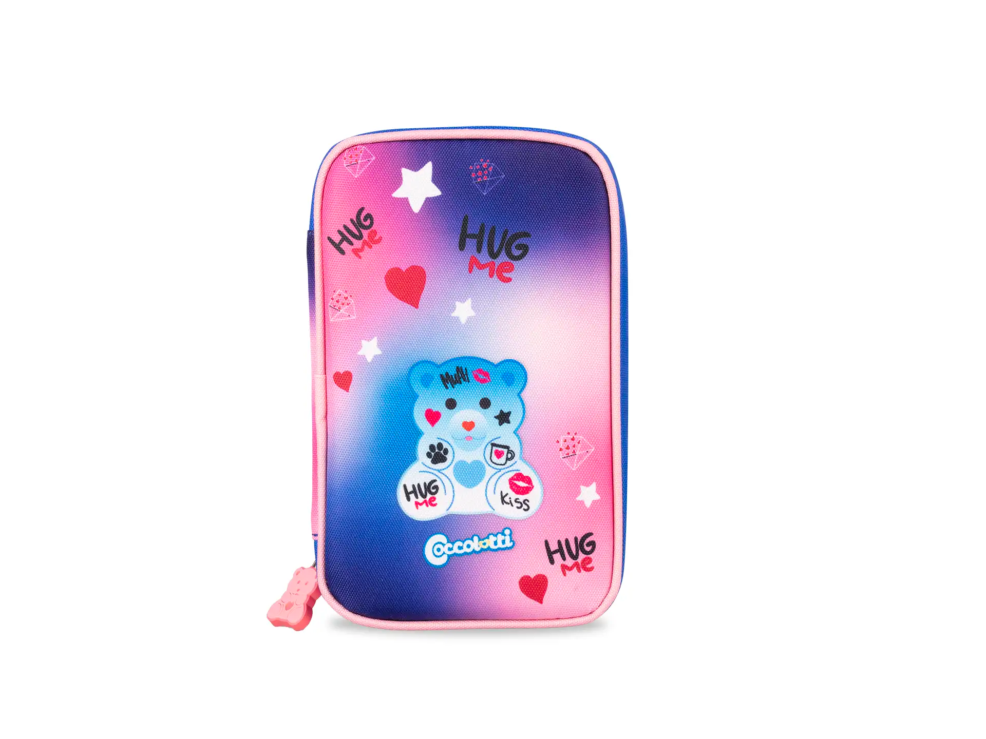 Astuccio 1 zip Coccolotti Love Azzurro - Colourbook