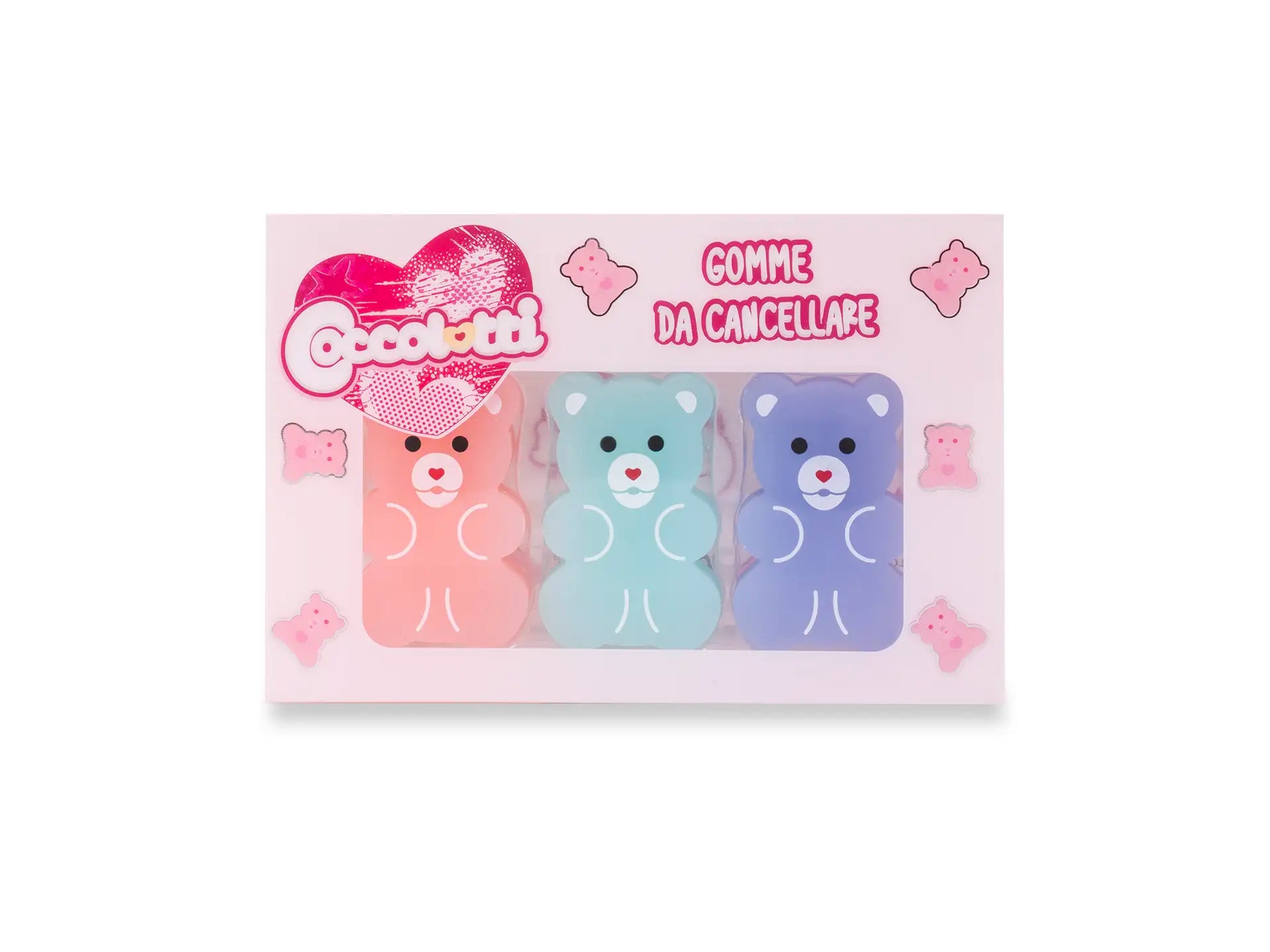 Set 3 gomme da cancellare Coccolotti Classic - Colourbook