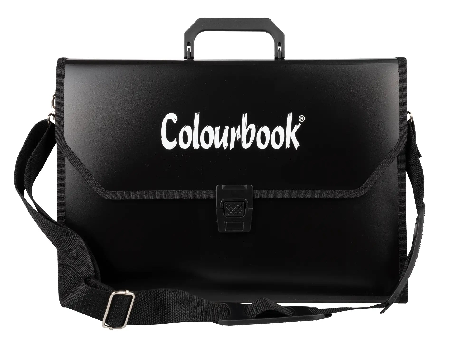 Valigetta scuola con tracolla 28x39cm Nero - Colourbook
