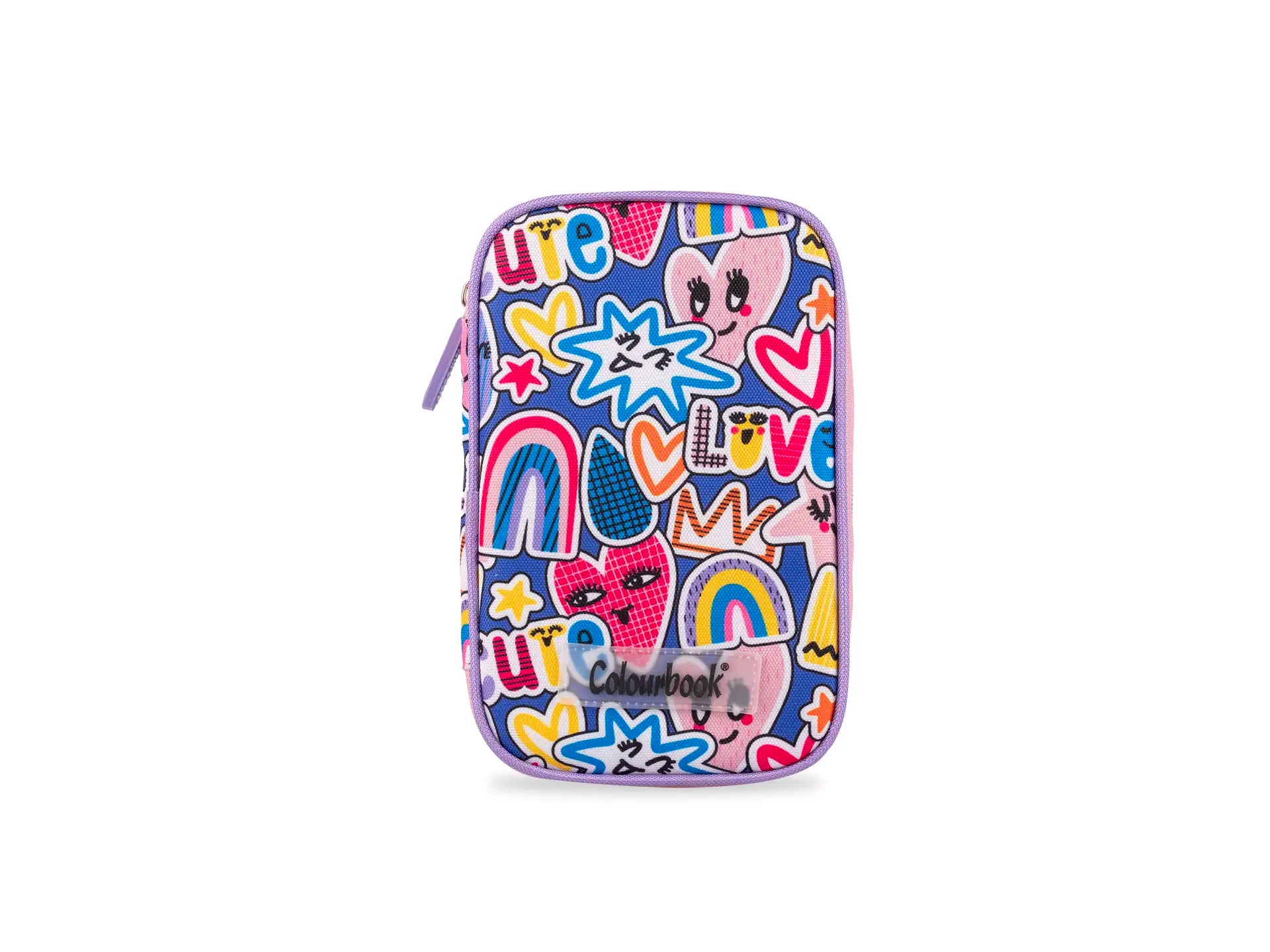 Astuccio 1 zip Abstract Cute - Colourbook