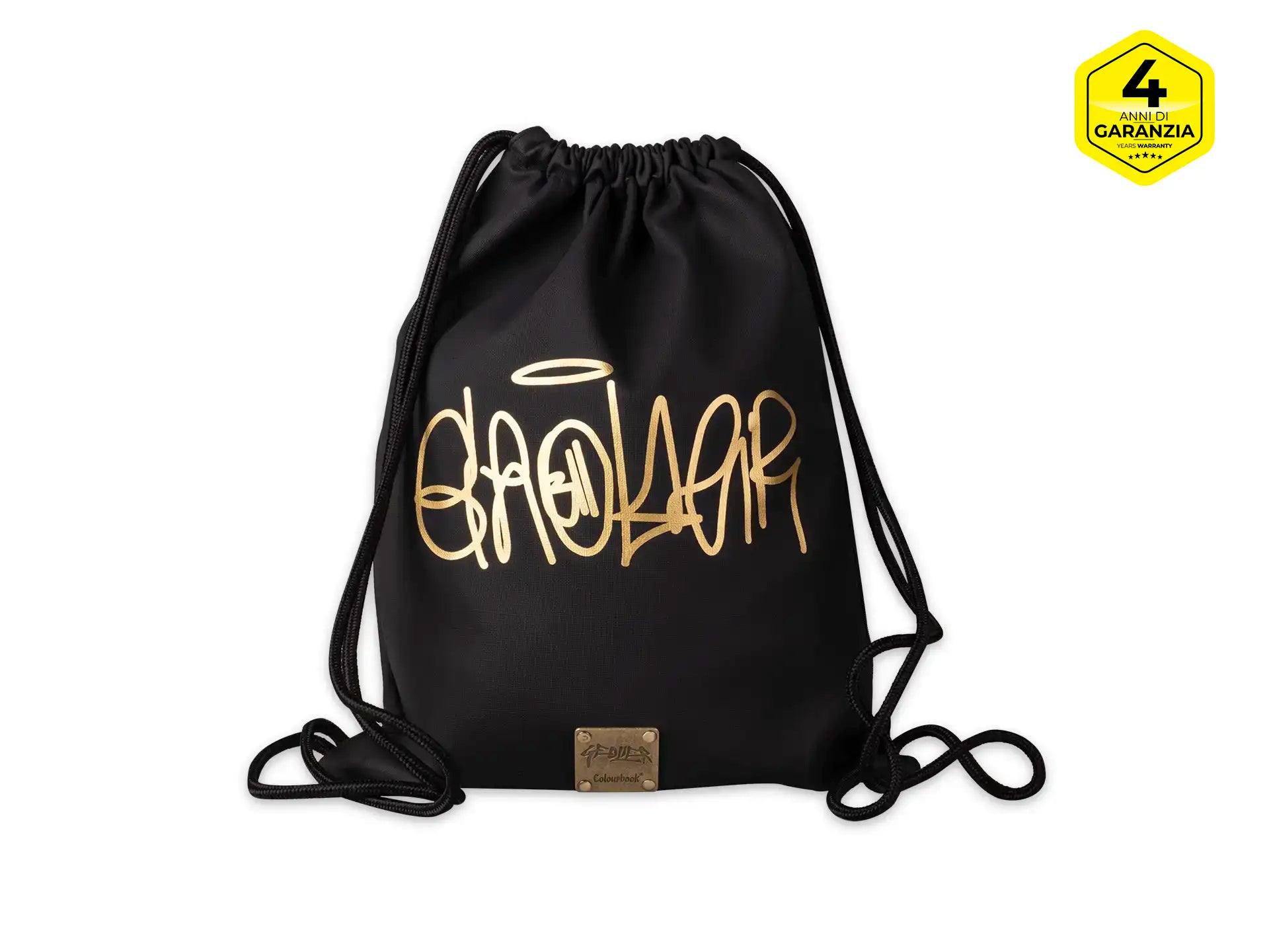 Sacca con coulisse Geolier Black Rubber - Colourbook