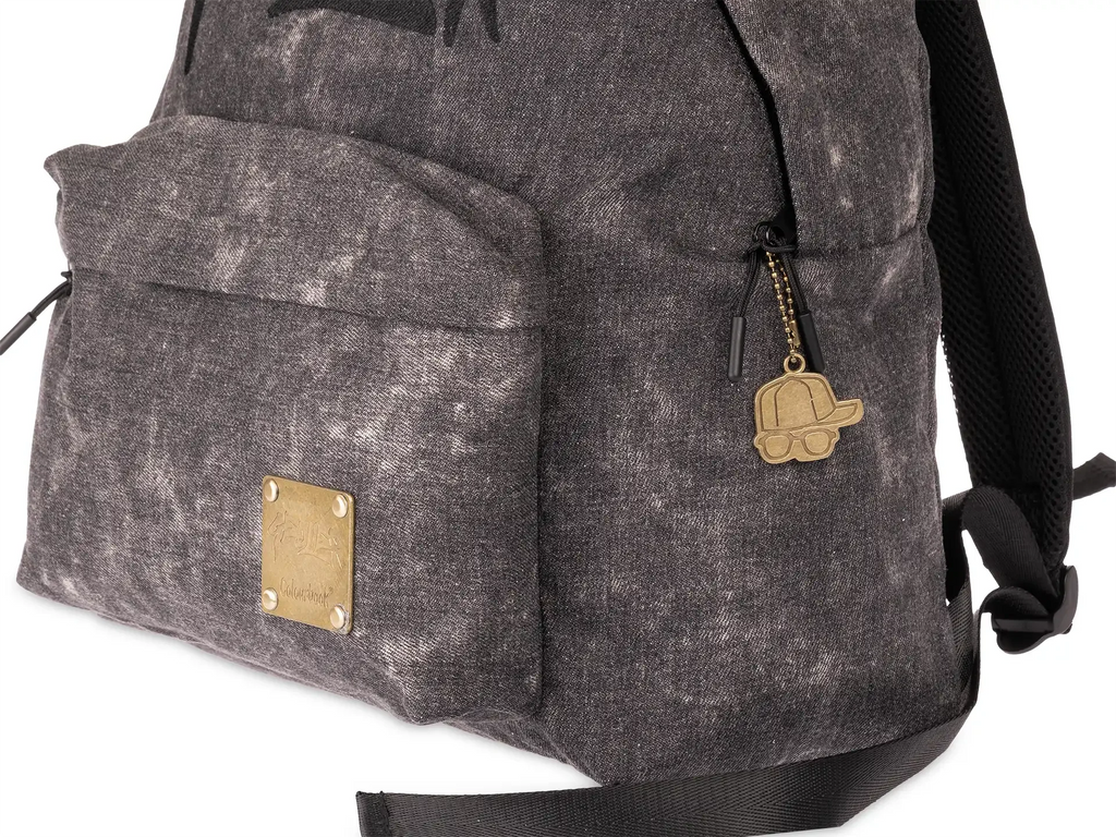 Zaino Americano Geolier Black Denim - Colourbook