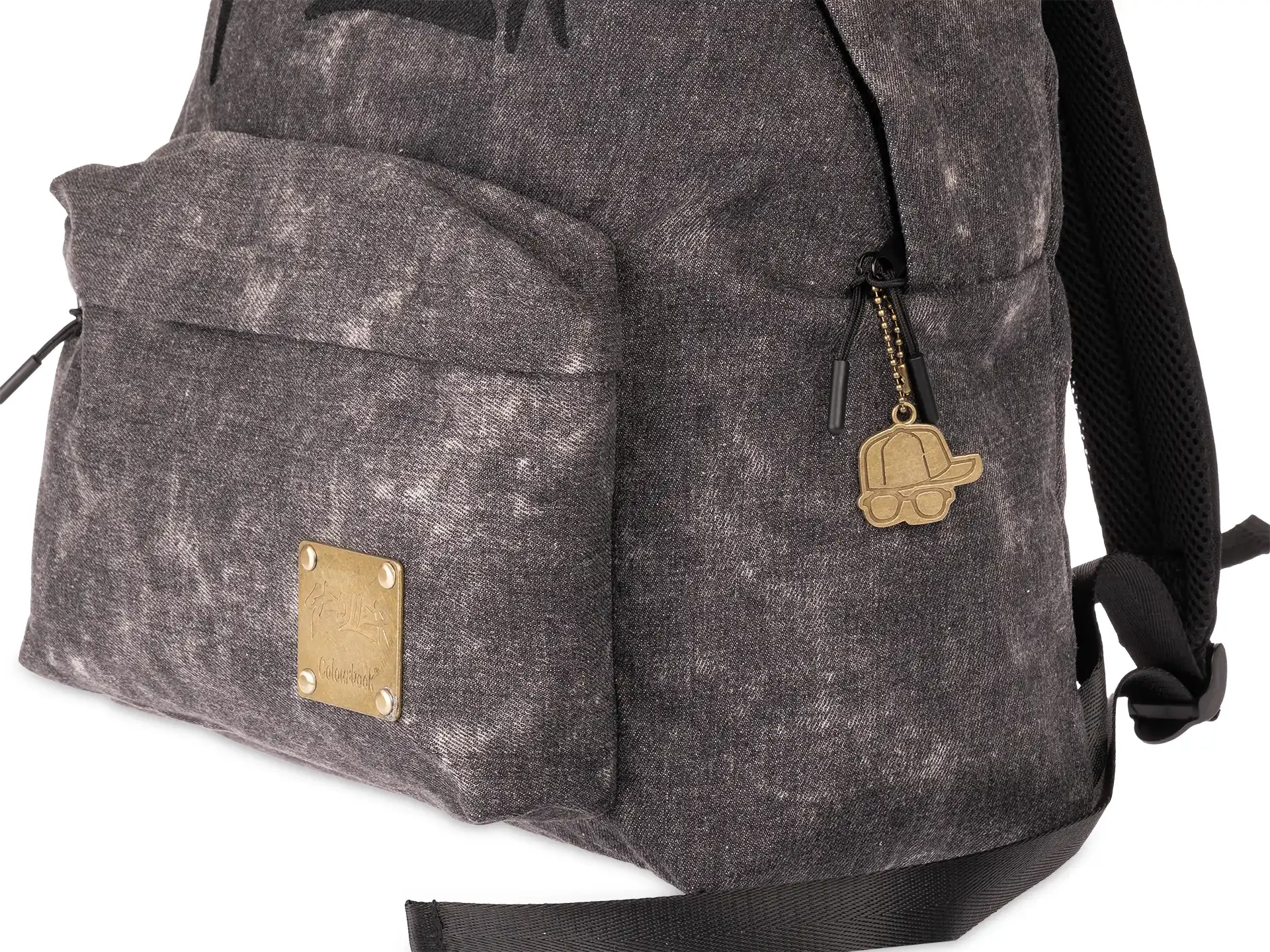 Zaino Americano Geolier Black Denim - Colourbook