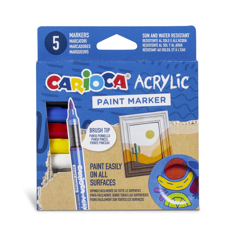 Carioca Acrylic Paint Marker 5 pz