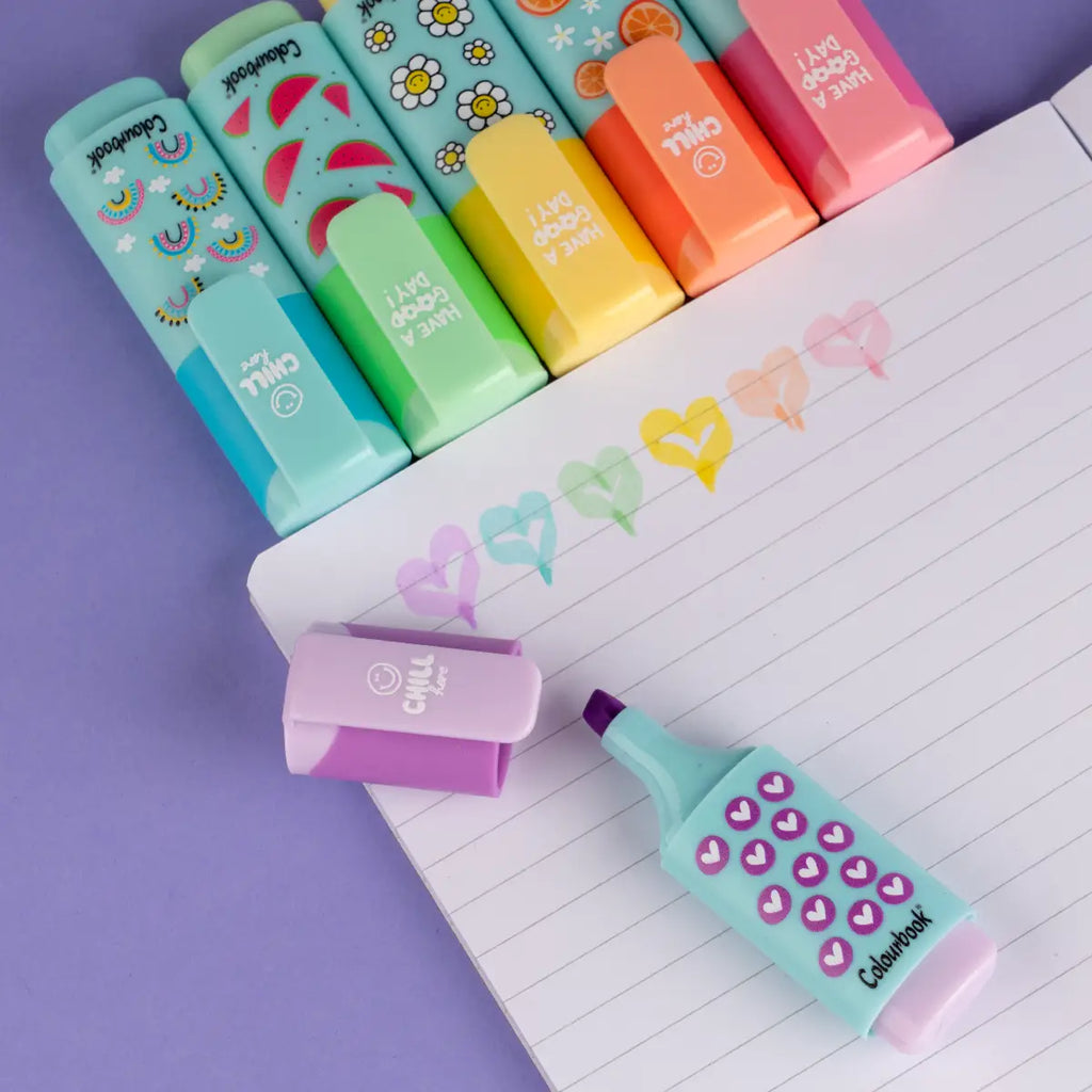 Set 6 mini evidenziatori Highlight Me - Colourbook