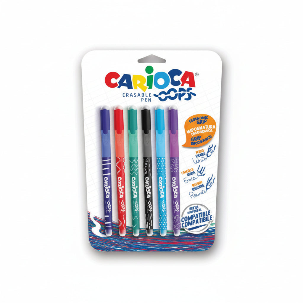 Penne Cancellabili Oops Carioca - 6 Pz