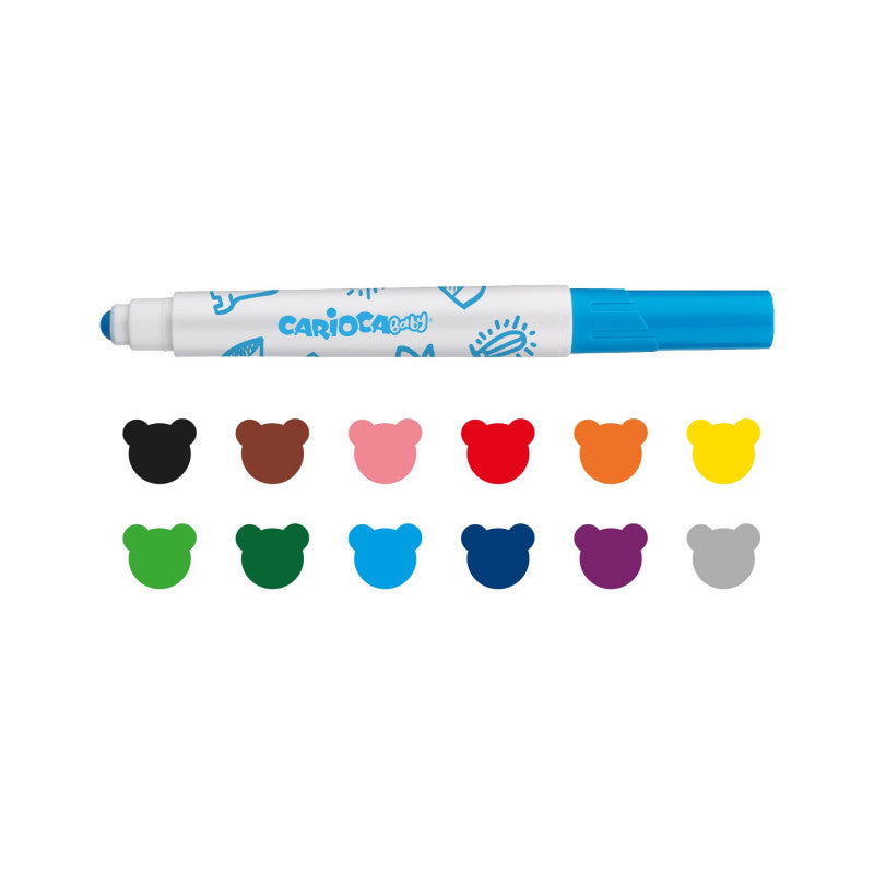 CARIOCA Pennarelli Valorous Markers 12 Colori