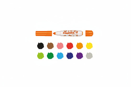 Pennarelli stamperello Carioca 6 colori