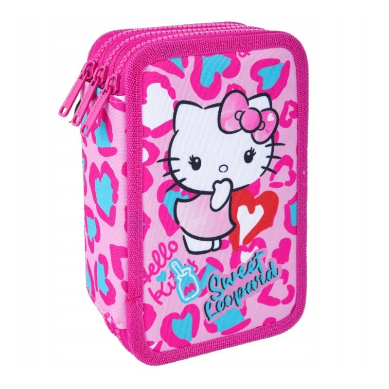 Astucci 3 Zip Hello Kitty Heart